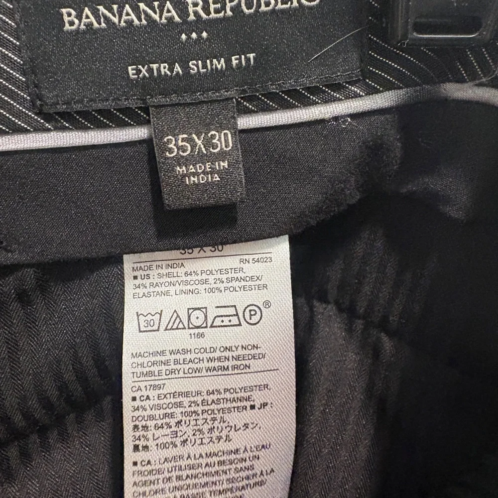 Men’s Banana Republic Extra Slim Fit 35 x 30 Plum Dress pants